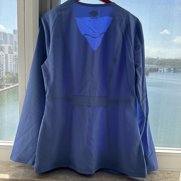 NWOT Dickies scrub jacket ceil blue - Picture 3 of 3